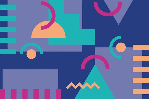 LGBTQ+ Artists: Memphis Pattern 81 - 80s/90s Retro by Studio Memphis Waves