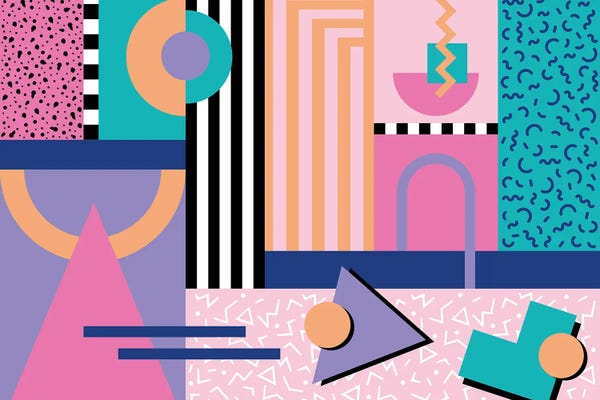 Colorburst: Memphis Pattern 84 - 80s/90s Retro by Studio Memphis Waves