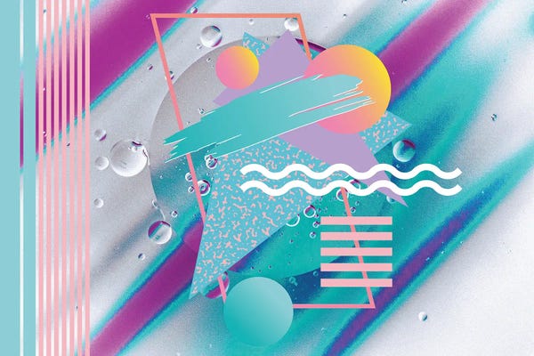 Studio Memphis Waves: Memphis Pattern 97 - 80s/90s Retro by Studio Memphis Waves