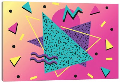 Memphis Pattern 107 - 80s/90s Retro Canvas Art Print - Colorful Abstracts