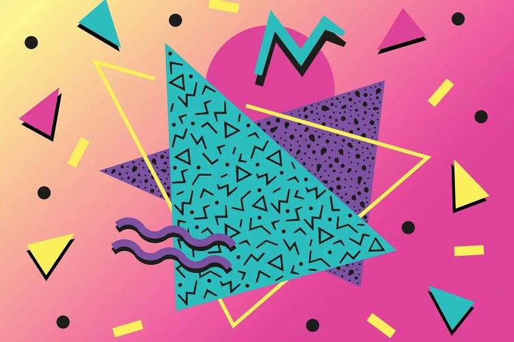 Memphis Pattern 107 - 80s/90s Retro by Studio Memphis Waves wall art