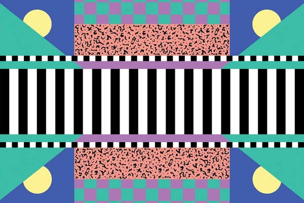 Studio Memphis Waves: Memphis Pattern 108 - 80s/90s Retro by Studio Memphis Waves