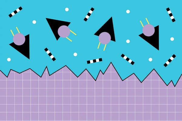 Studio Memphis Waves: Memphis Pattern 114 - 80s/90s Retro by Studio Memphis Waves