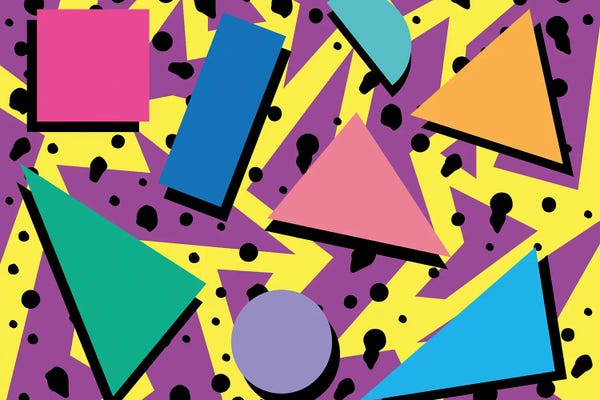 Colorful Abstracts: Memphis Pattern 21 - 80s/90s Retro by Studio Memphis Waves
