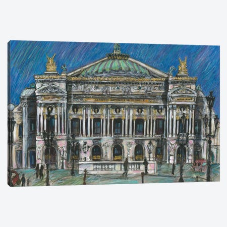 Palais Garnier Opera House, Paris Canvas Print #SWW11} by Sophie Wainwright Art Print