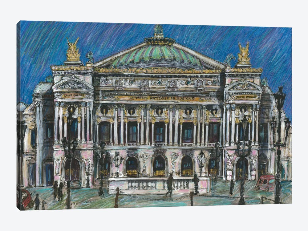 Palais Garnier Opera House, Paris by Sophie Wainwright 1-piece Canvas Wall Art
