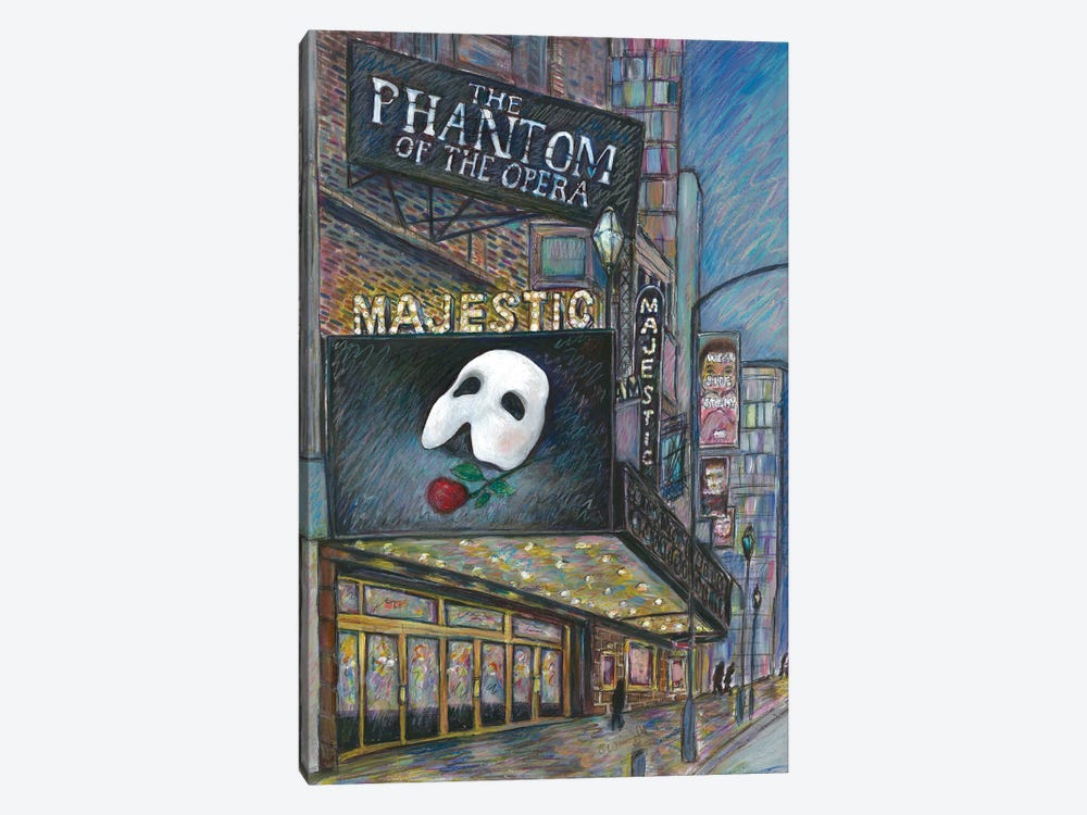 'Phantom Of The Opera' - Theatre Exterior by Sophie Wainwright 1-piece Art Print