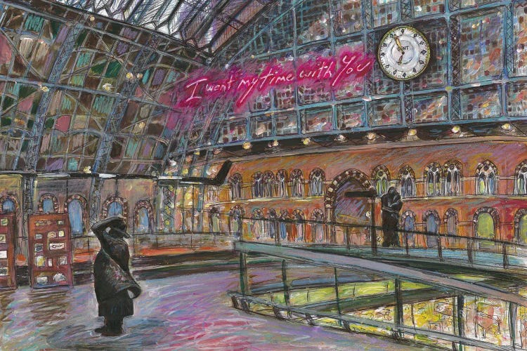 St Pancras Train Station, London by Sophie Wainwright wall art