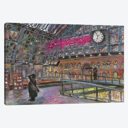 St Pancras Train Station, London Canvas Print #SWW15} by Sophie Wainwright Canvas Wall Art
