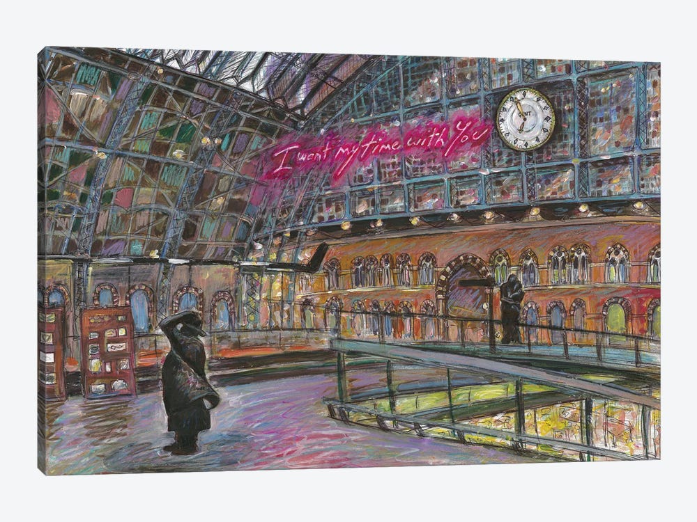 St Pancras Train Station, London by Sophie Wainwright 1-piece Canvas Wall Art