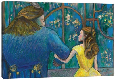 Scene From 'Beauty And The Beast' Canvas Art Print - Sophie Wainwright