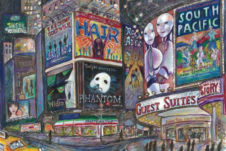 Broadway Lights I by Sophie Wainwright wall art