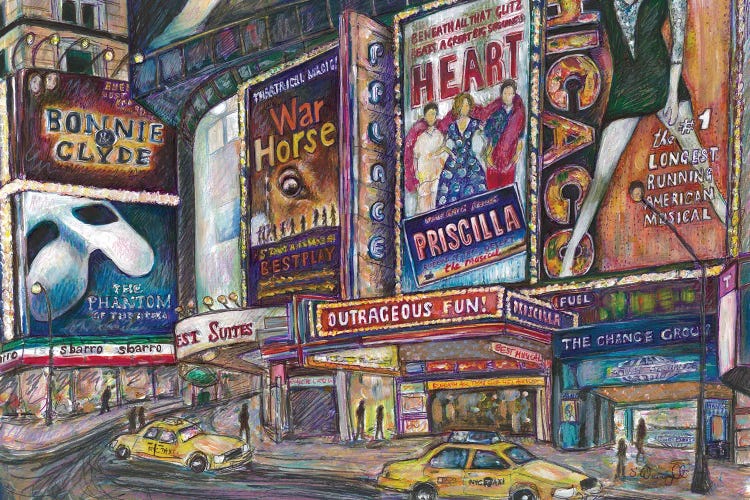 Broadway Lights II by Sophie Wainwright wall art