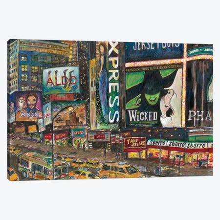 Broadway Lights III Canvas Print #SWW4} by Sophie Wainwright Canvas Wall Art