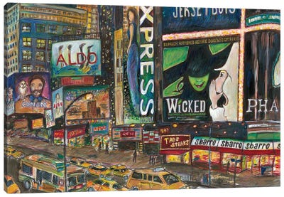 Broadway Lights III Canvas Art Print - Wicked