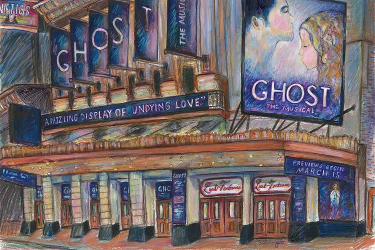 Ghost The Musical - Theatre Exterior by Sophie Wainwright wall art