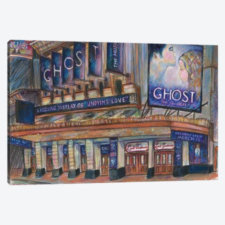 Ghost The Musical - Theatre Exterior Canvas Print #SWW7} by Sophie Wainwright Canvas Wall Art