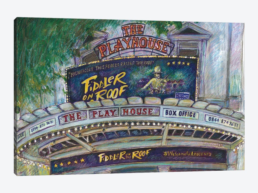 The Playhouse Theatre, London by Sophie Wainwright 1-piece Canvas Art Print