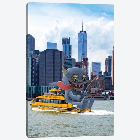 Watertaxi Canvas Print #SWY64} by Subway Doodle Art Print