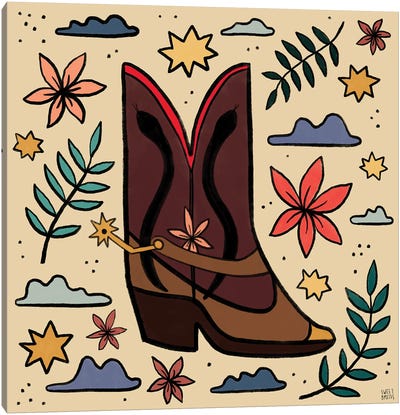 Boots Canvas Art Print - Sweet Omens