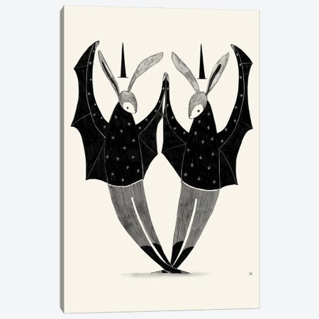 Bunny Witches Canvas Print #SWZ11} by Sweet Omens Canvas Artwork