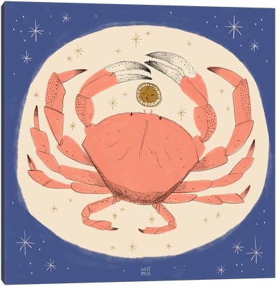 Cancer Canvas Art Print - Crab Art