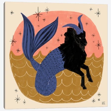 Capricorn Canvas Print #SWZ14} by Sweet Omens Canvas Print