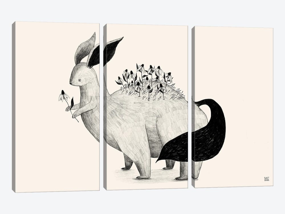 Bunny Chimera by Sweet Omens 3-piece Canvas Artwork