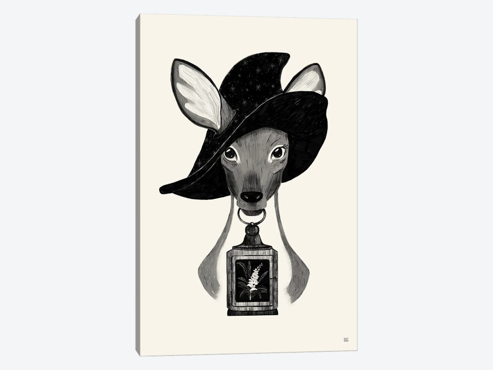 Deer Witch by Sweet Omens 1-piece Canvas Wall Art