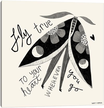 Fly True To Your Heart Canvas Art Print