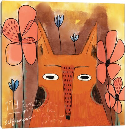 Fox Friend Canvas Art Print - Sweet Omens