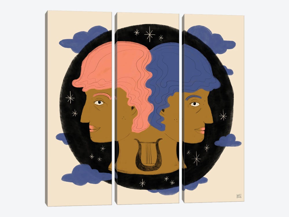 Gemini by Sweet Omens 3-piece Canvas Print