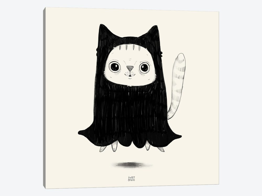 Ghost Cat by Sweet Omens 1-piece Canvas Art
