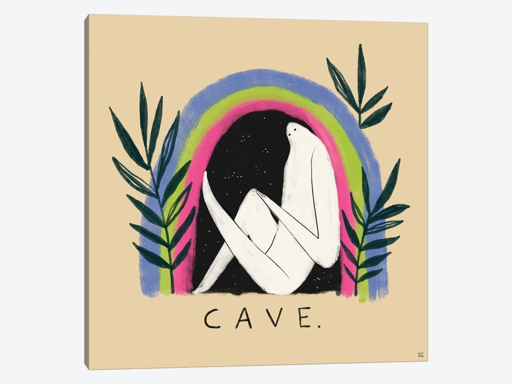 Introvert Cave by Sweet Omens 1-piece Canvas Print