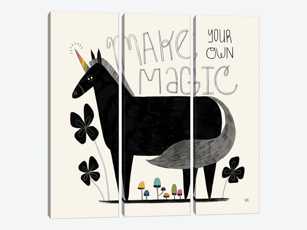 Make Your Own Magic by Sweet Omens 3-piece Canvas Print