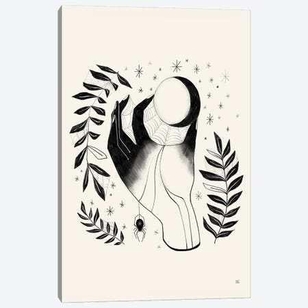 Moon Hand Canvas Print #SWZ47} by Sweet Omens Canvas Artwork