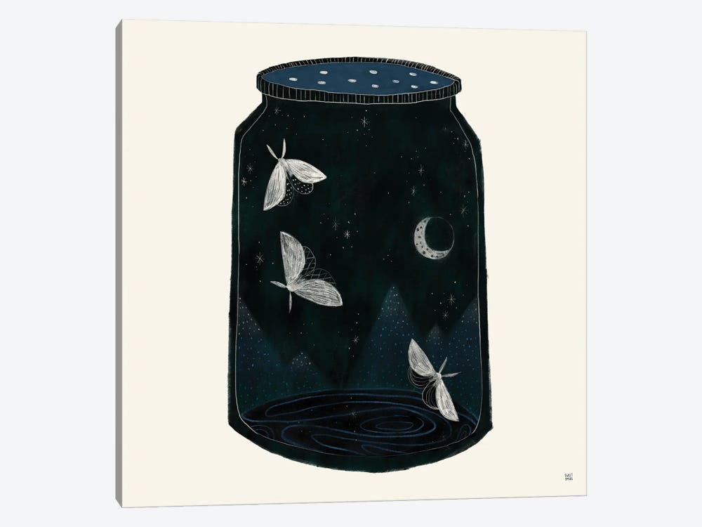 Moth Jar by Sweet Omens 1-piece Art Print