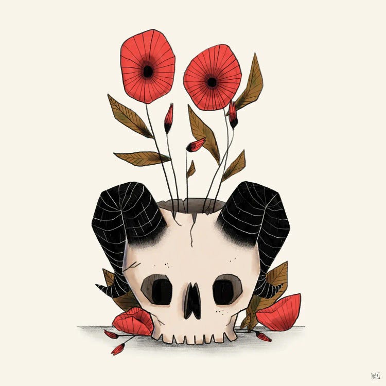 Skull Vase