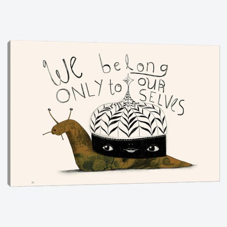 Snail House Canvas Print #SWZ71} by Sweet Omens Canvas Wall Art