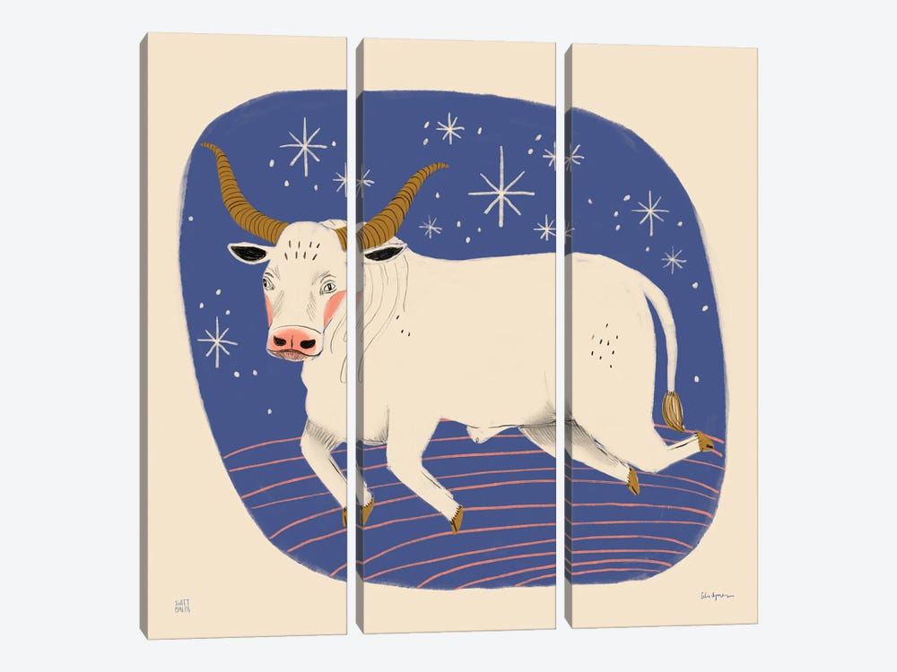 Taurus by Sweet Omens 3-piece Canvas Wall Art