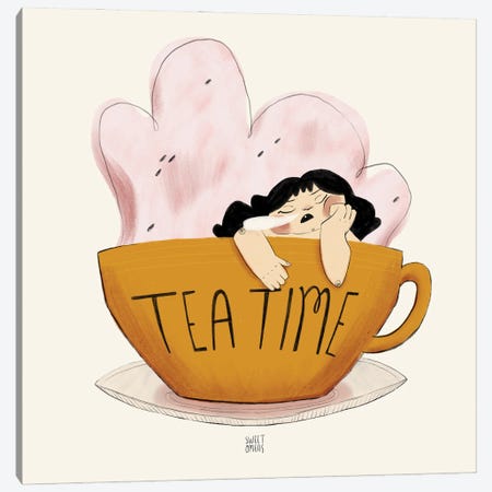 Tea Witch Canvas Print #SWZ75} by Sweet Omens Canvas Art Print