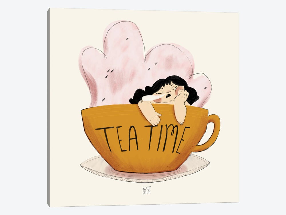 Tea Witch by Sweet Omens 1-piece Canvas Art Print