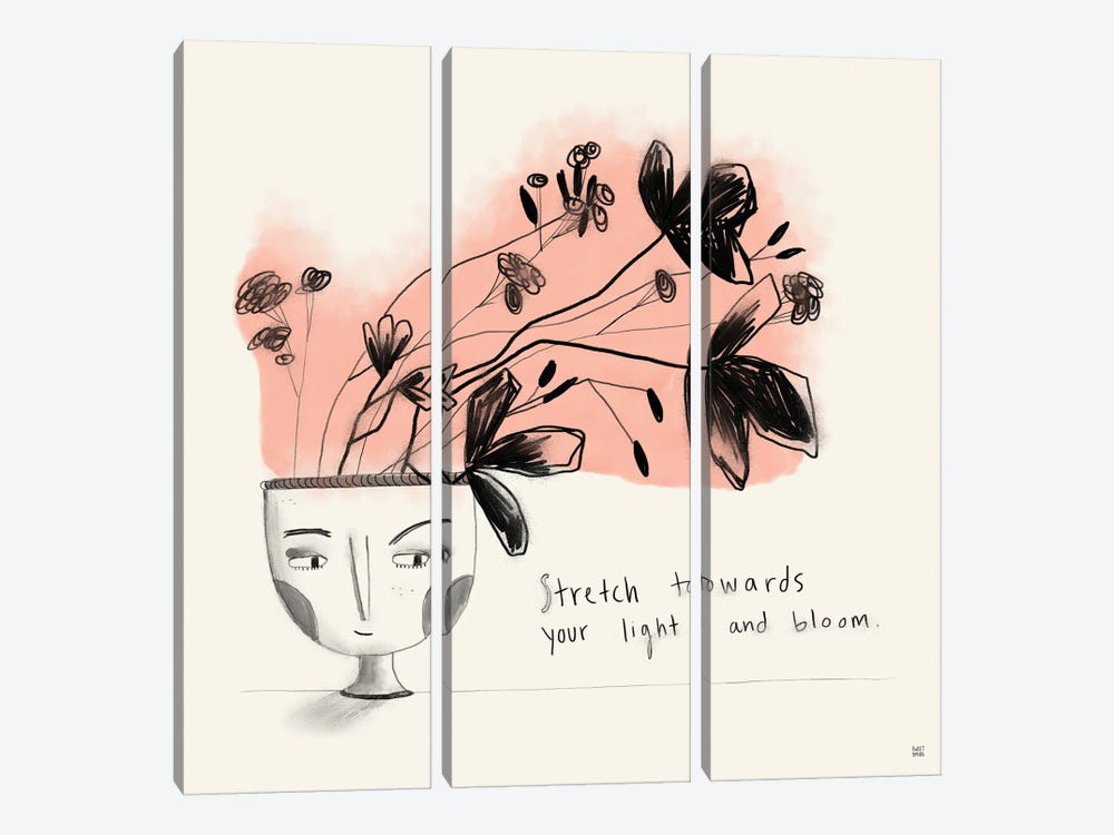 Vase Face by Sweet Omens 3-piece Canvas Art