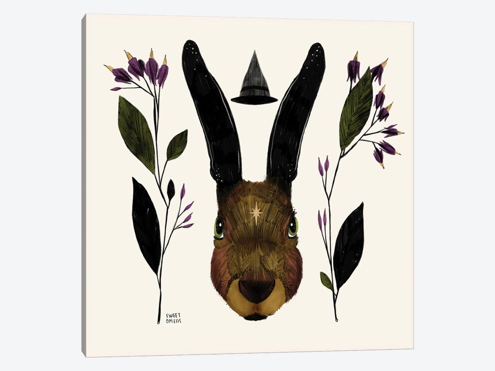 Bunny Witch by Sweet Omens 1-piece Art Print