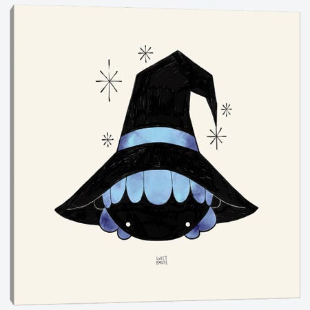 Blue Witch Canvas Print #SWZ9} by Sweet Omens Canvas Wall Art
