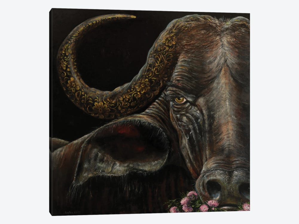 Buffalo by Sergey Bolshakov 1-piece Canvas Print