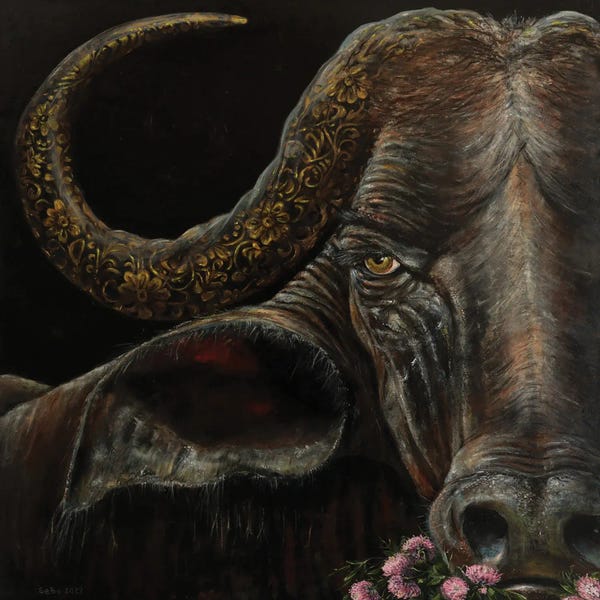 Embellished Animals: Buffalo by Sergey Bolshakov