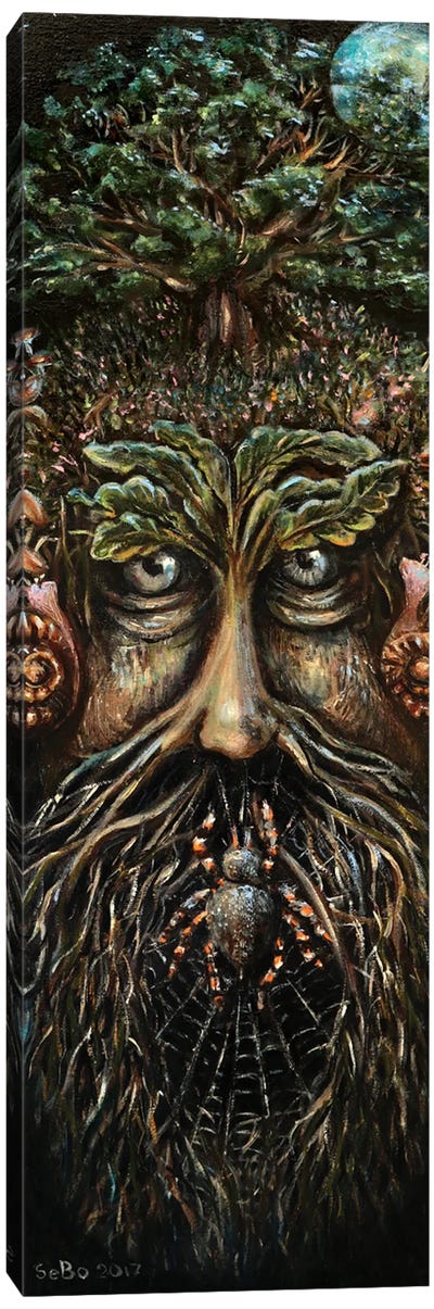 Green Man Canvas Art Print - Sergey Bolshakov