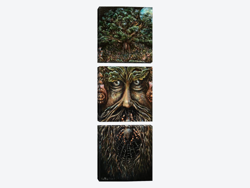 Green Man by Sergey Bolshakov 3-piece Canvas Artwork