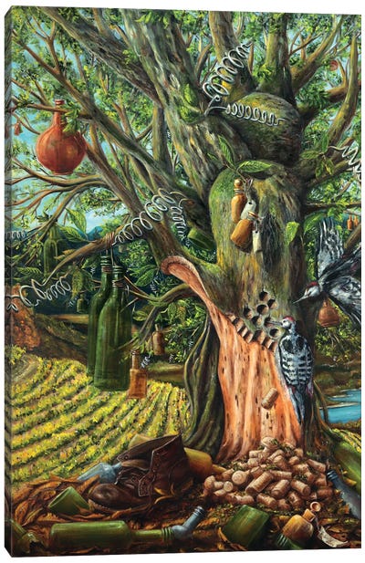 Bottle Tree Canvas Art Print - Sergey Bolshakov